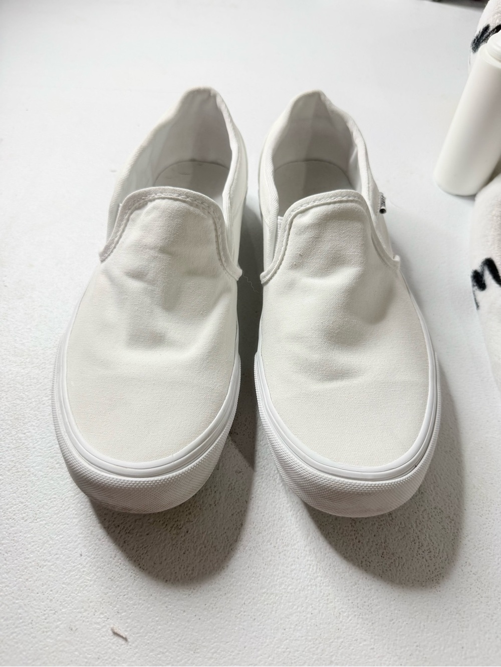 Classic White Slip-On Canvas Shoes
